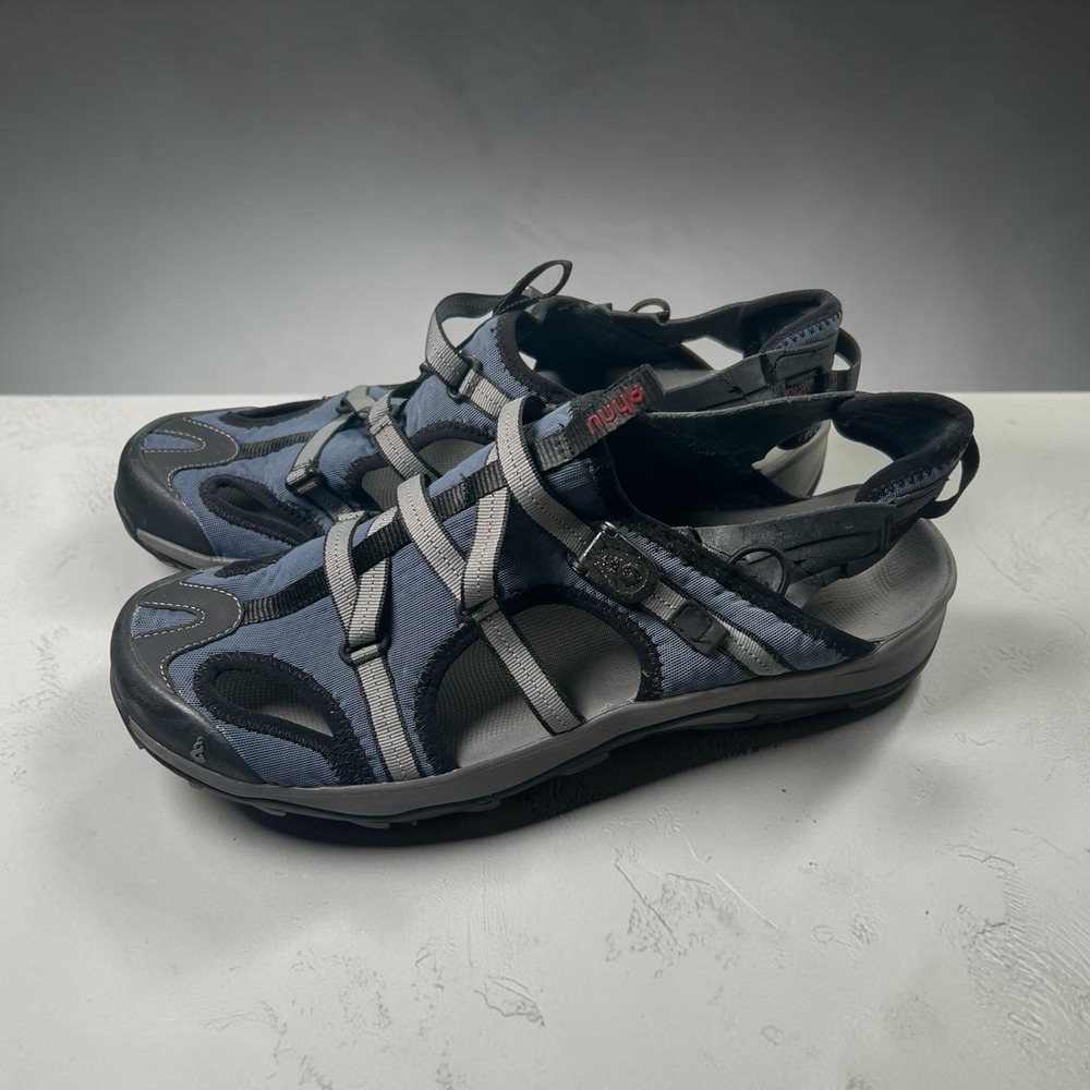 Ahnu Men's Sport Hiking Water Sandals Blue Gray Size 12 EU 46 Outdoor